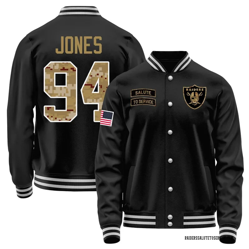 Men's Benito Jones Las Vegas Raiders Black Salute to Service Sideline Performance Jacket
