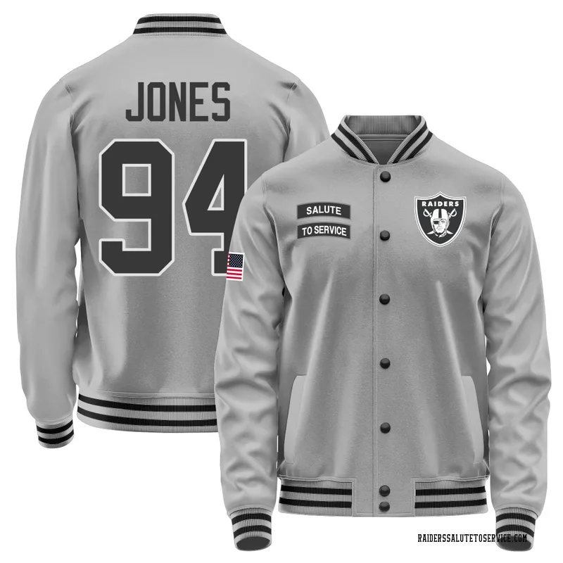 Men's Benito Jones Las Vegas Raiders Gray Salute to Service Performance Jacket
