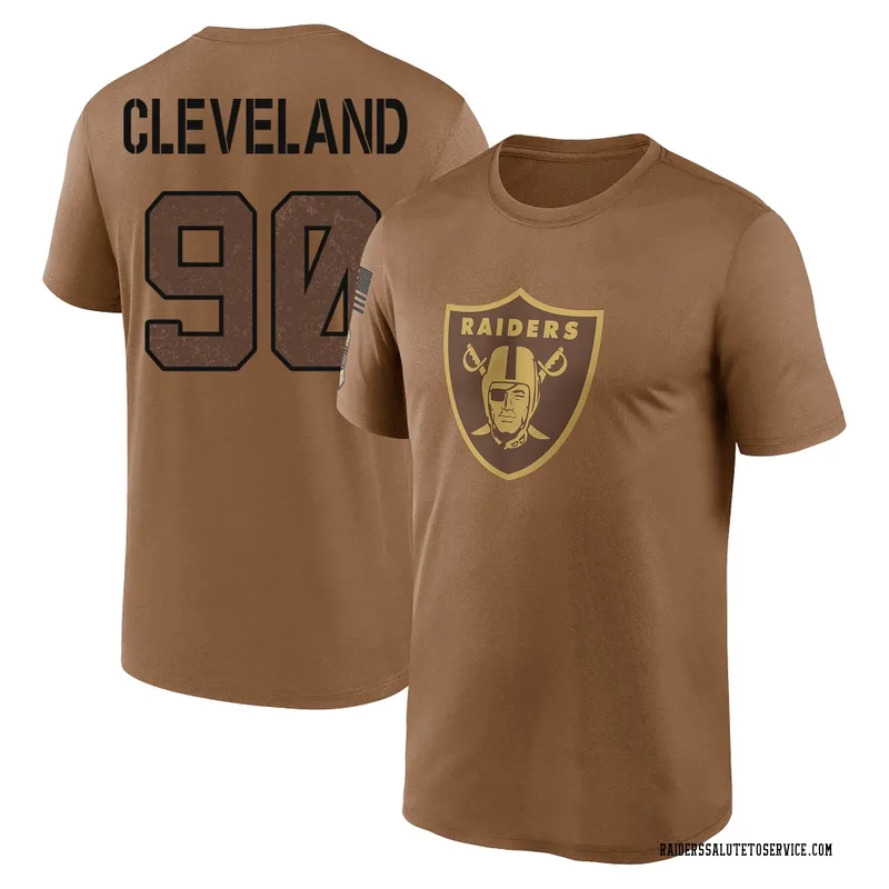Men's Brandon Cleveland Las Vegas Raiders Legend Brown 2023 Salute To Service Performance T-Shirt