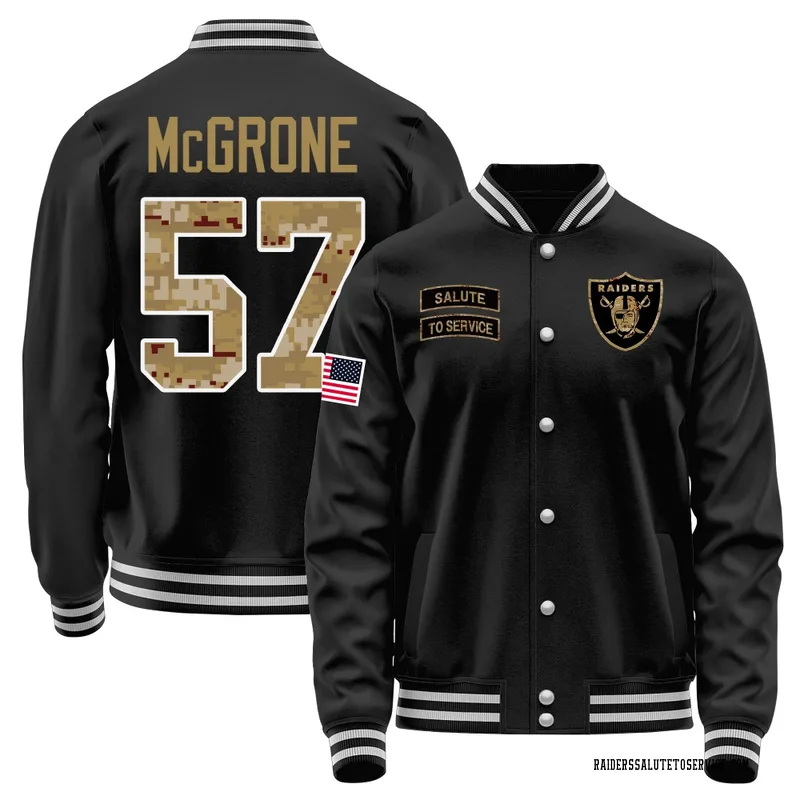 Men's Cameron McGrone Las Vegas Raiders Black Salute to Service Sideline Performance Jacket