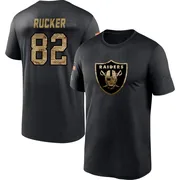 Men's Corey Rucker Las Vegas Raiders Black 2020 Salute To Service Performance T-Shirt