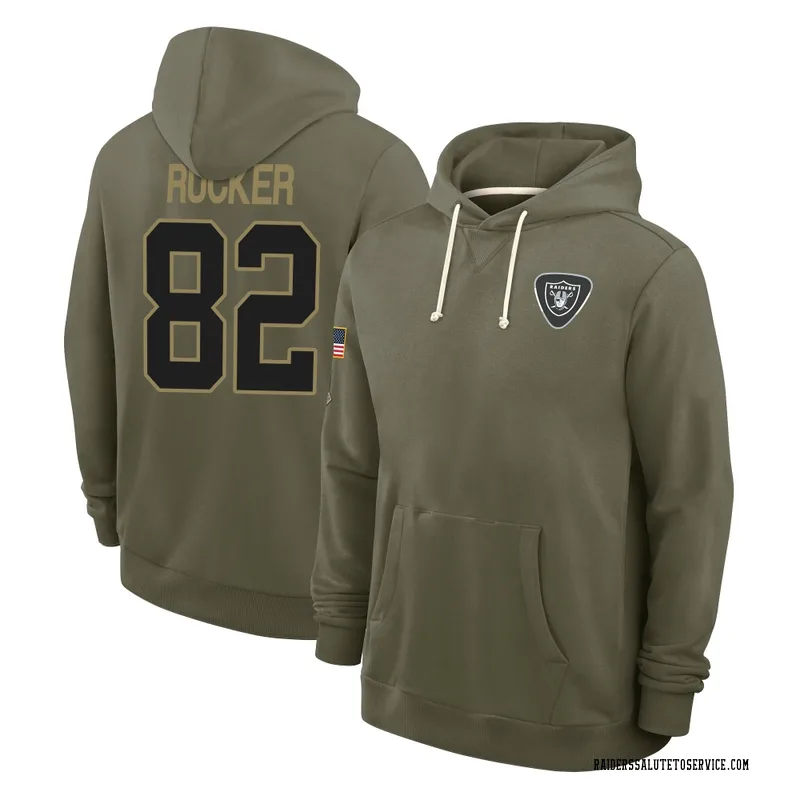 Men's Corey Rucker Las Vegas Raiders Olive 2025 Salute to Service Hoodie