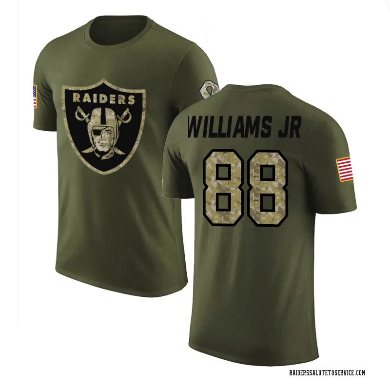 Men's E.J. Williams Jr. Las Vegas Raiders Legend Olive Salute to Service T-Shirt