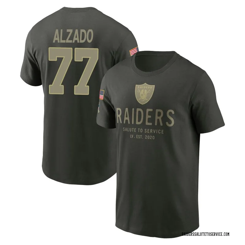 Men's Lyle Alzado Las Vegas Raiders Green Forest/ 2025 Salute to Service Sideline Primary Edge T-Shirt