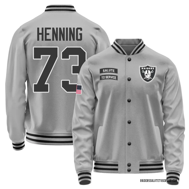 Men's Niklas Henning Las Vegas Raiders Gray Salute to Service Performance Jacket