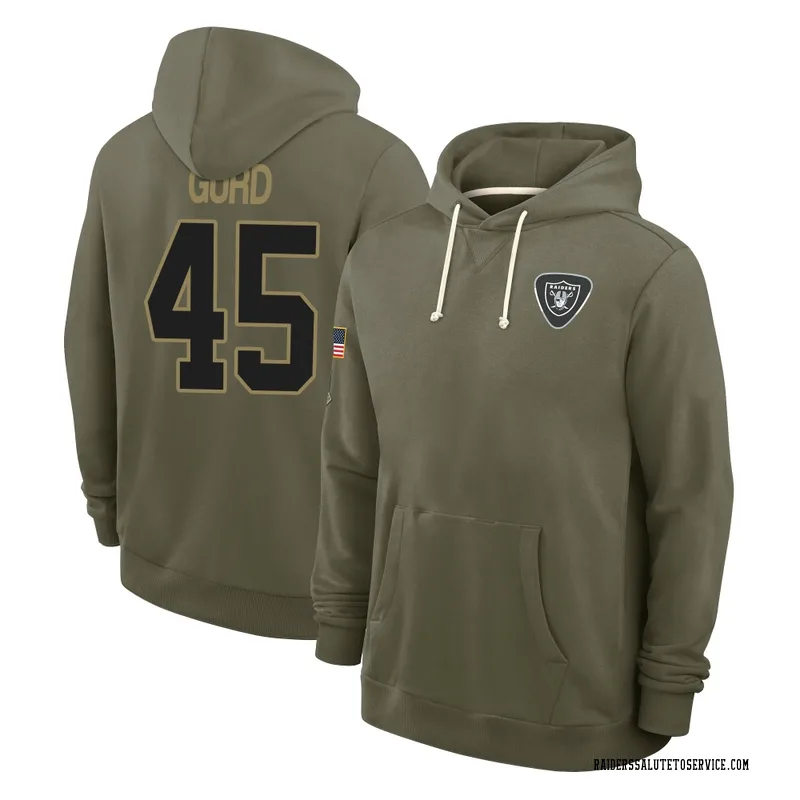 Men's Patrick Gurd Las Vegas Raiders Olive 2025 Salute to Service Hoodie
