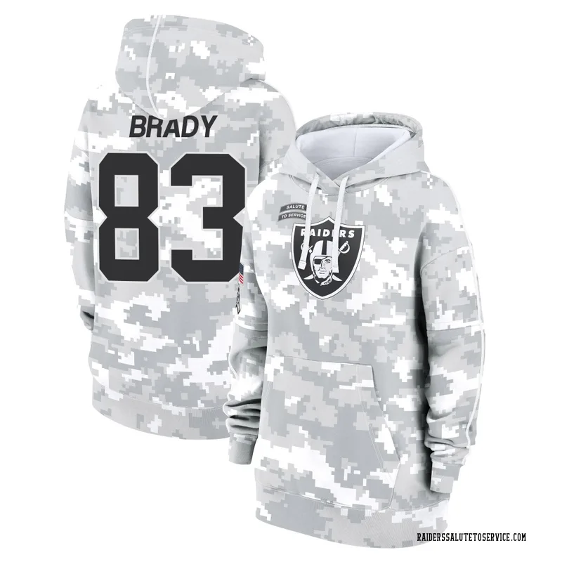 Women's Jonathan Brady Las Vegas Raiders Camo Arctic 2024 Salute to Service Club Fleece Pullover Hoodie
