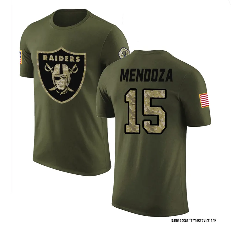 Youth Fernando Mendoza Las Vegas Raiders Legend Olive Salute to Service T-Shirt