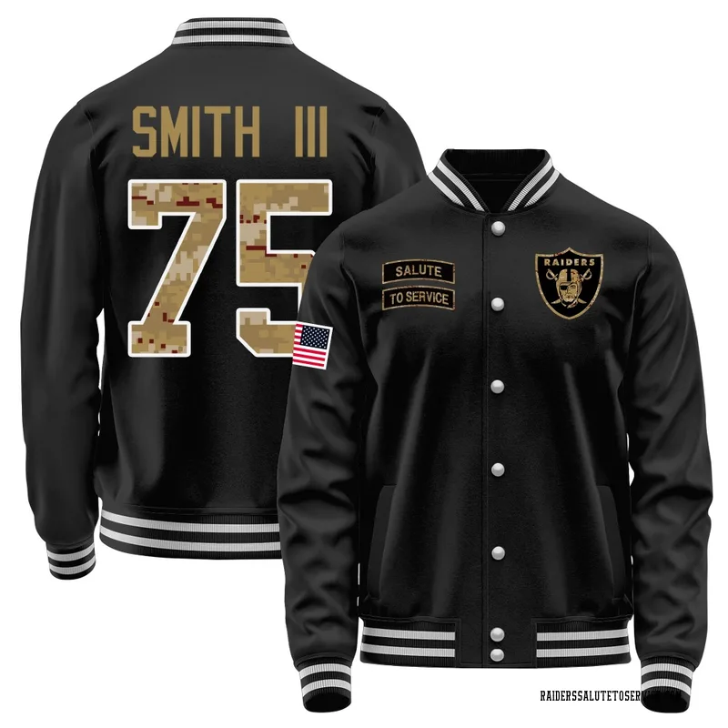 Youth Gary Smith III Las Vegas Raiders Black Salute to Service Sideline Performance Jacket