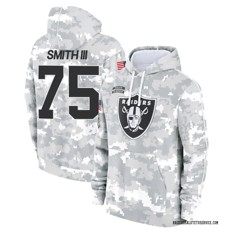 Youth Gary Smith III Las Vegas Raiders Camo Arctic 2024 Salute to Service Club Fleece Pullover Hoodie