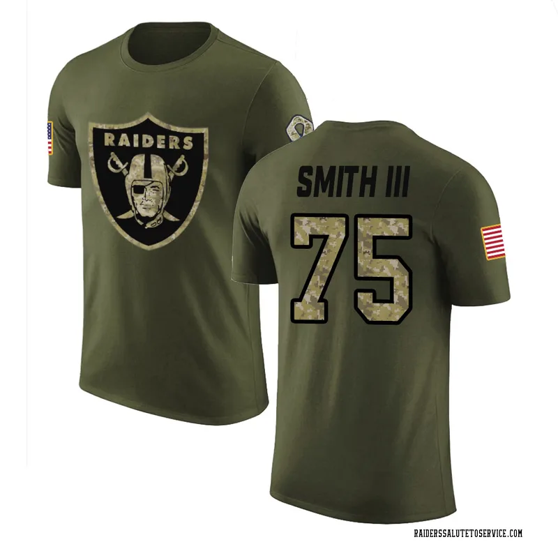 Youth Gary Smith III Las Vegas Raiders Legend Olive Salute to Service T-Shirt