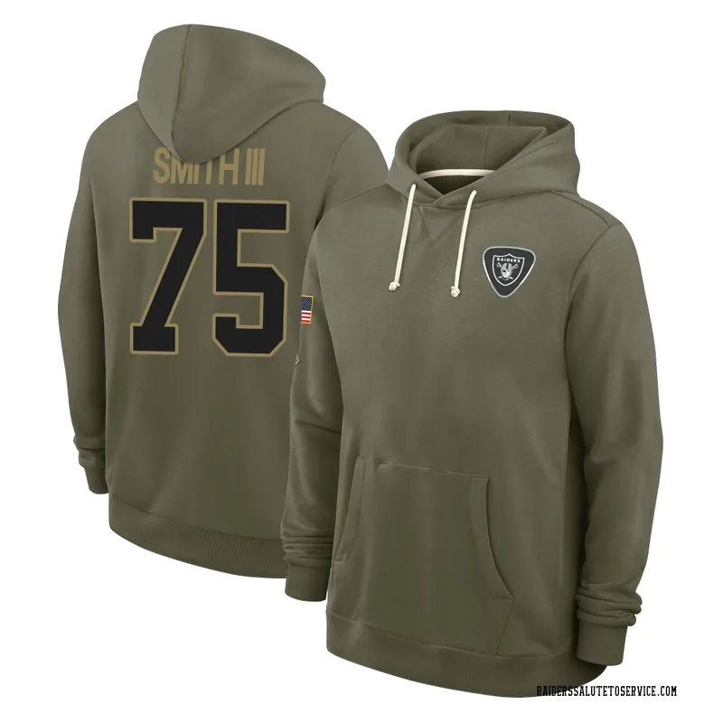Youth Gary Smith III Las Vegas Raiders Olive 2025 Salute to Service Hoodie