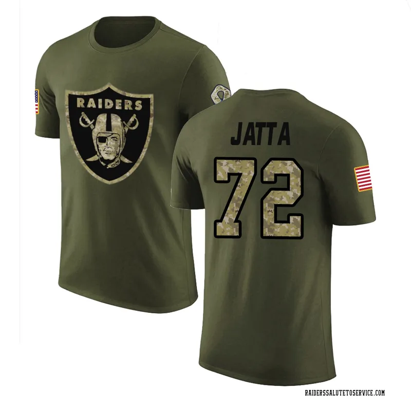 Youth Isaiah Jatta Las Vegas Raiders Legend Olive Salute to Service T-Shirt