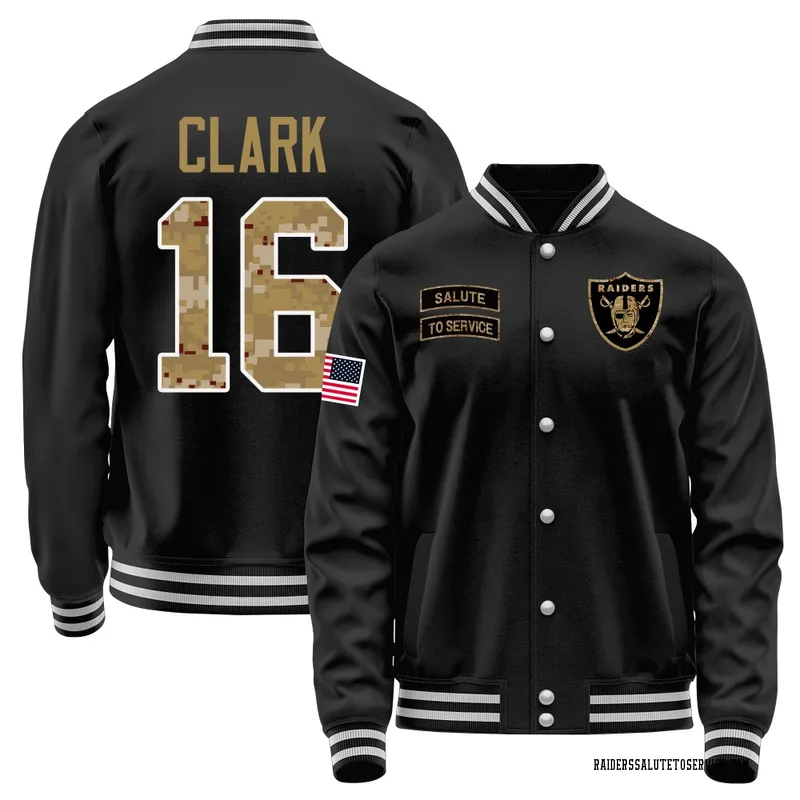 Youth Jacob Clark Las Vegas Raiders Black Salute to Service Sideline Performance Jacket