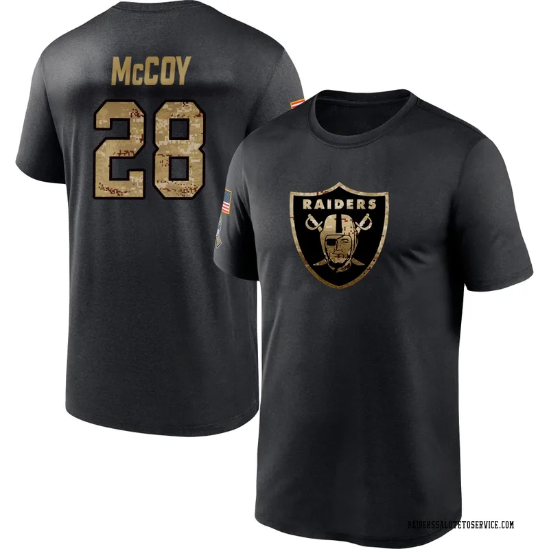 Youth Jermod McCoy Las Vegas Raiders Black 2020 Salute To Service Performance T-Shirt